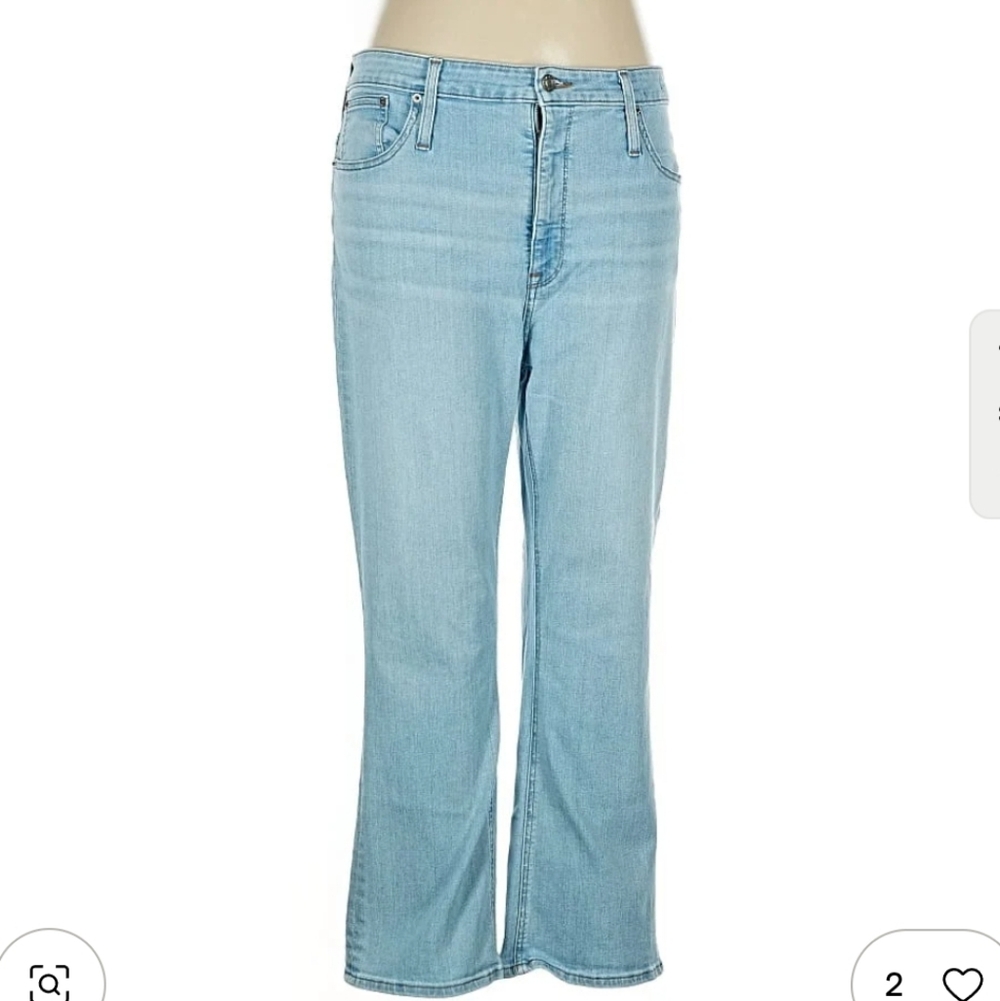 JCREW Classic Kick Crop Light Wash - 33